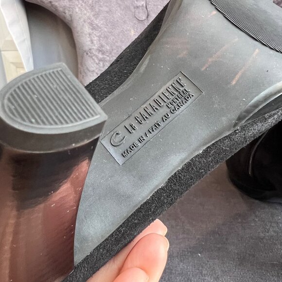 La Canadienne Women’s Oliver Waterproof Suede Booties – Size 9M Black - Picture 8 of 11